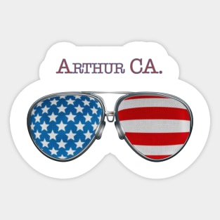 USA GLASSES CHESTER ARTHUR Sticker